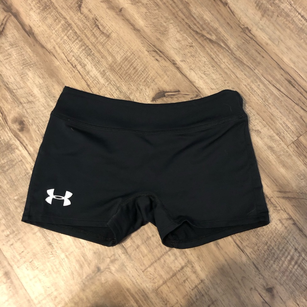 Girls under armour spandex shorts